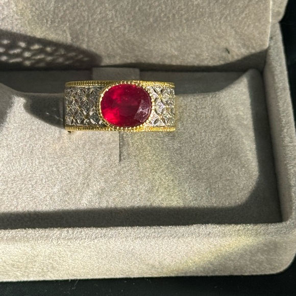 3.84ct ruby 18k ring - Picture 3 of 10